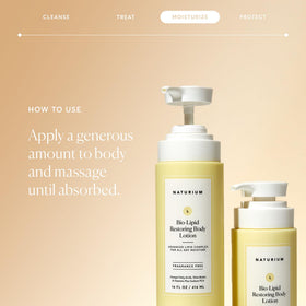 Naturium ingredient list label showing clean, skin-compatible formula