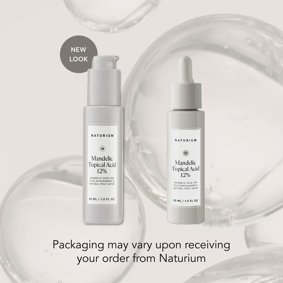 Naturium label detail displaying ingredients and niacinamide for even tone benefits