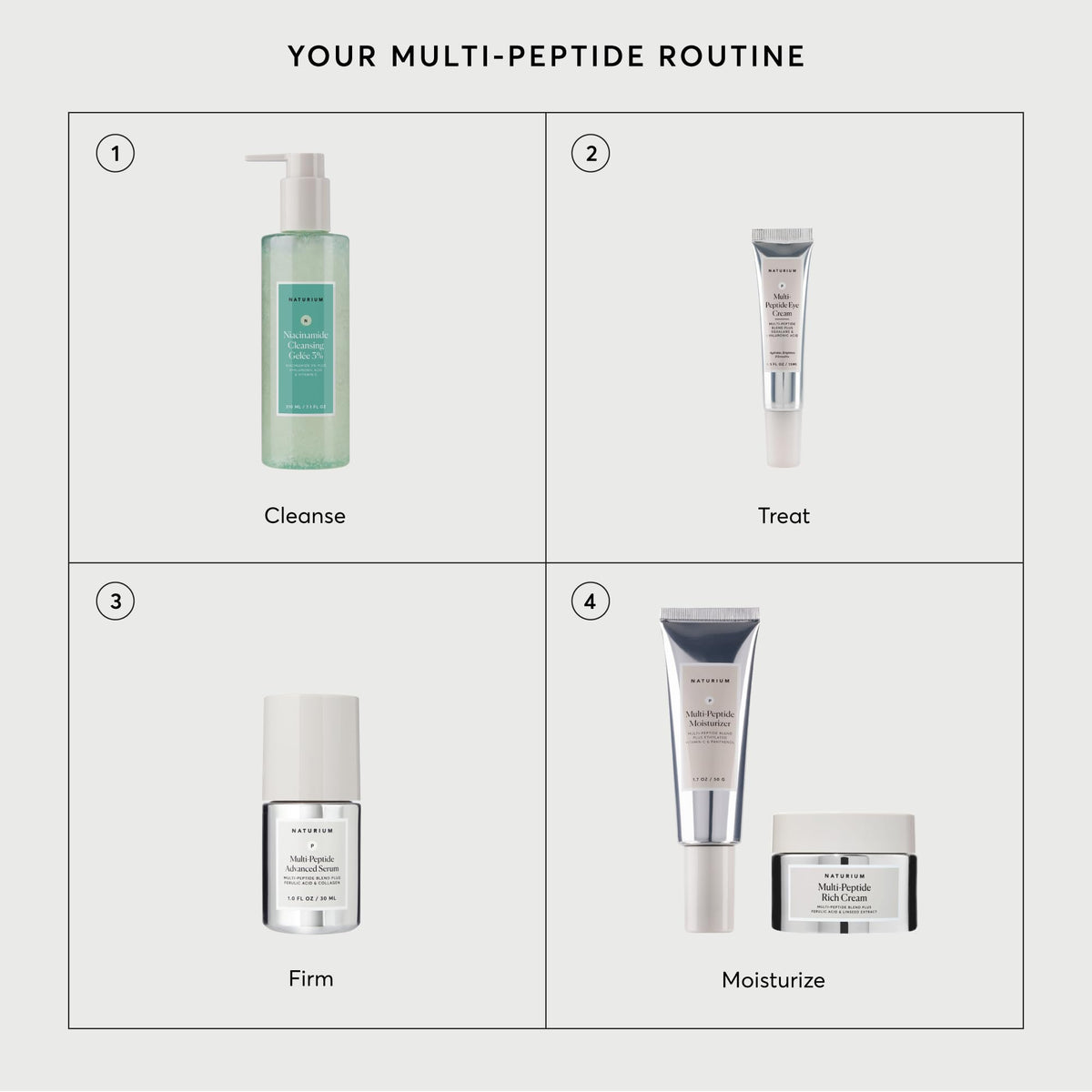 Naturium on a bathroom shelf styled lifestyle shot showing daily routine use