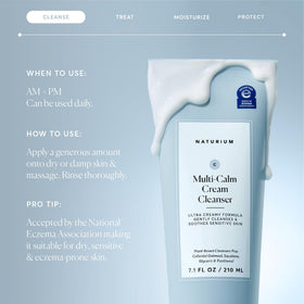 Naturium dispensing a droplet of cleanser to show plush lather and hydration