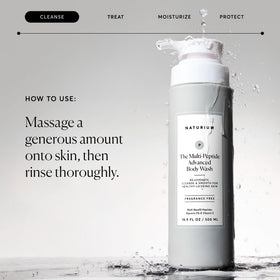 Naturium peptide complex visual emphasizing smoothing and barrier support