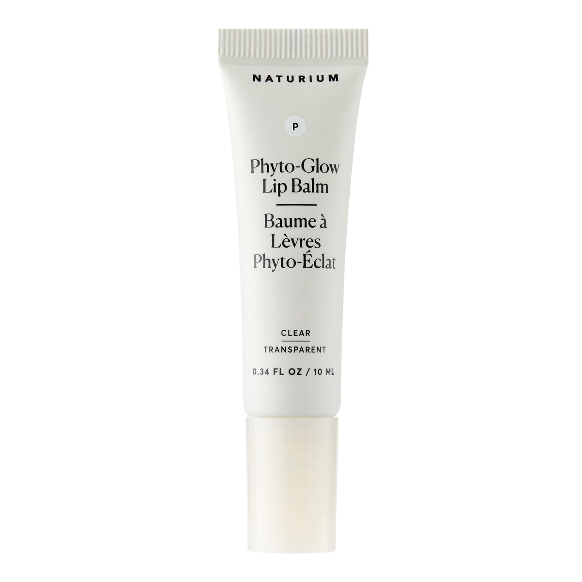 Naturium Phyto-Glow front packaging showing clear glossy balm and branding benefits