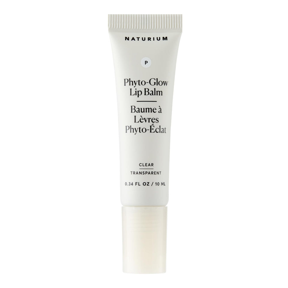Naturium Phyto-Glow front packaging showing clear glossy balm and branding benefits