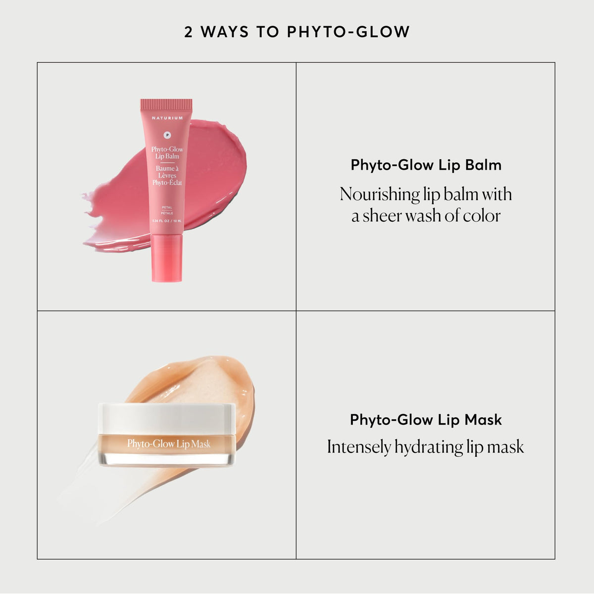 Naturium lip balm on vanity near mirror showing everyday use benefit