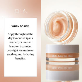 Naturium Phyto-Glow Lip Mask being applied to lips for instant softness and protection