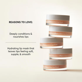 Naturium Phyto-Glow Lip Mask with shea butter and avocado oil ingredients suggesting nourishment