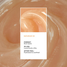 Naturium Phyto-Glow Lip Mask open cream texture highlighting rich balm and smooth finish