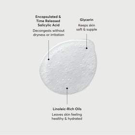 Naturium pump dispensing gel texture showing smooth exfoliating cleanser consistency