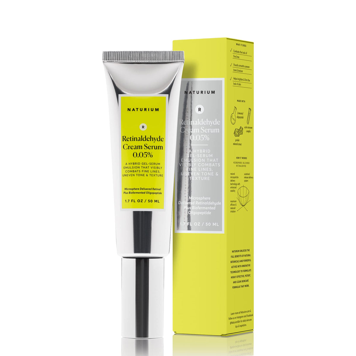 Naturium front packaging showcasing product and benefits