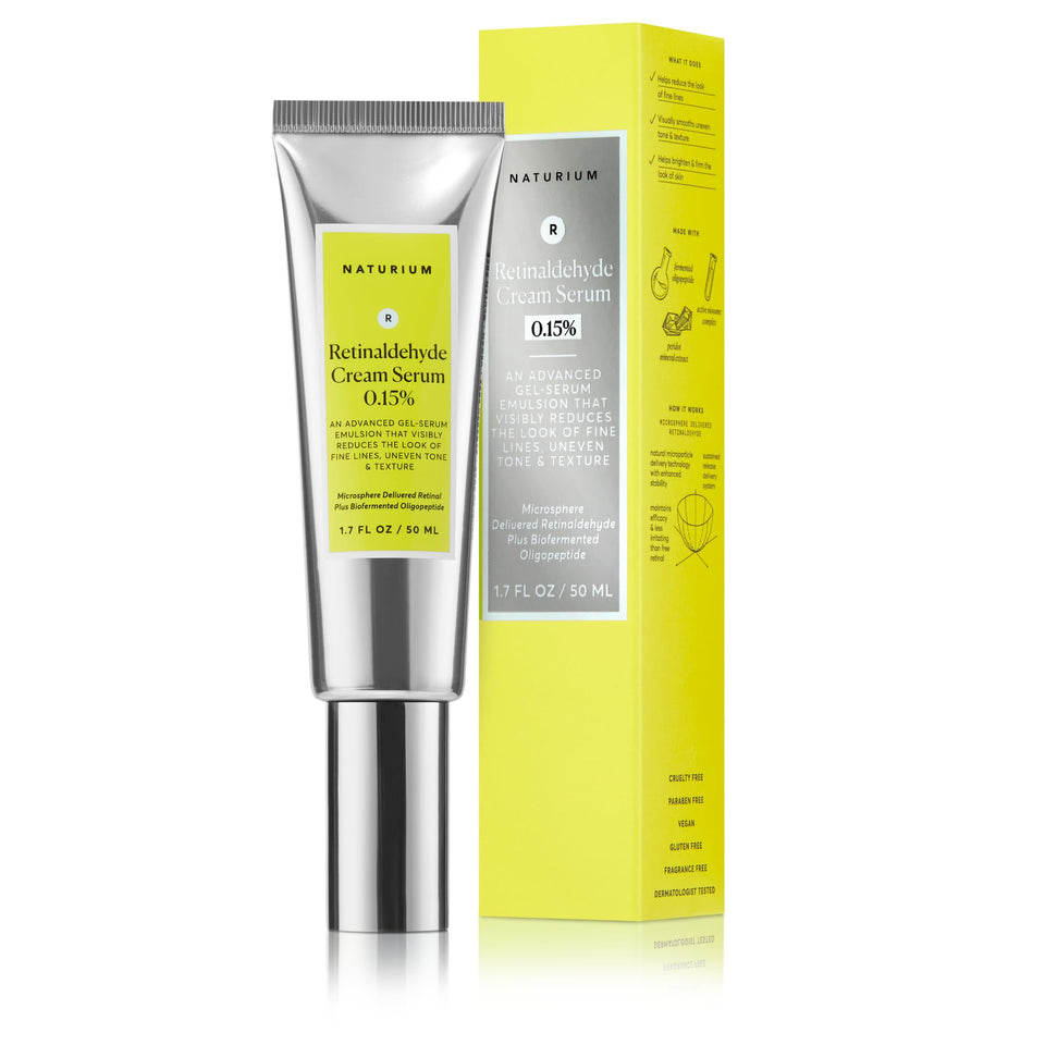 Naturium front packaging showing product and brand, highlights premium formulation benefits