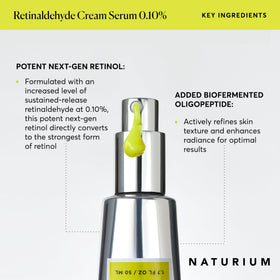 Naturium serum staged in bathroom routine for nightly anti-aging skincare support