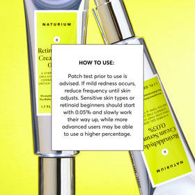 Naturium cream‑serum texture closeup showing smooth, blendable consistency