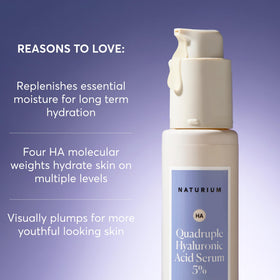 Naturium clear gel texture on fingertip, demonstrating lightweight absorption