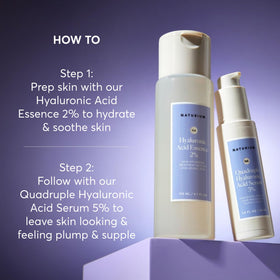 Naturium serum on bathroom shelf styled with towels, suggesting daily routine benefit