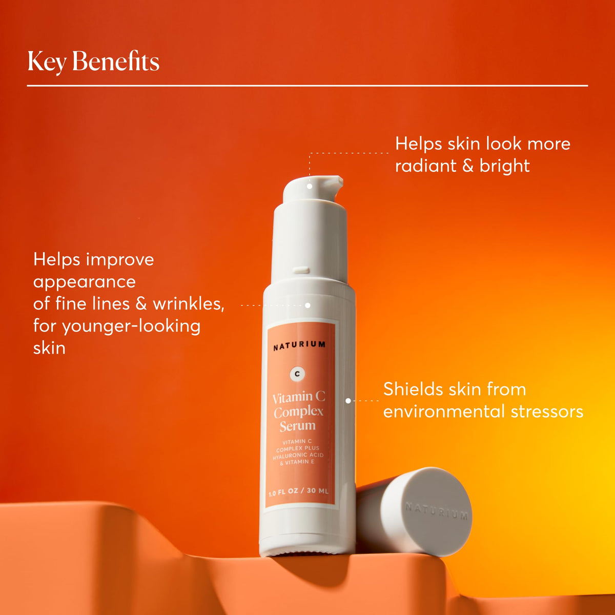 Naturium serum applied on skin demonstrating instant hydration benefit