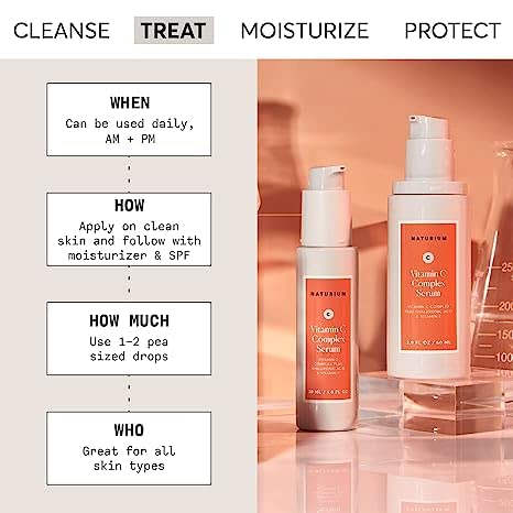 Naturium pump dispenser close-up for controlled serum application