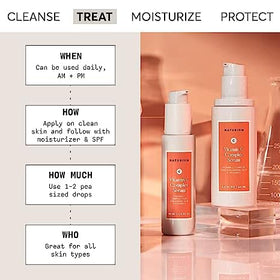 Naturium pump dispenser close-up for controlled serum application