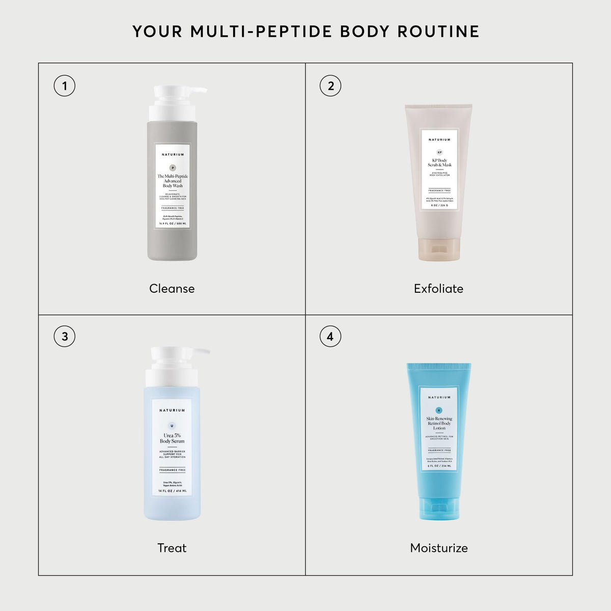 Naturium bottle shown next to a hand for 500 mL size comparison convenience