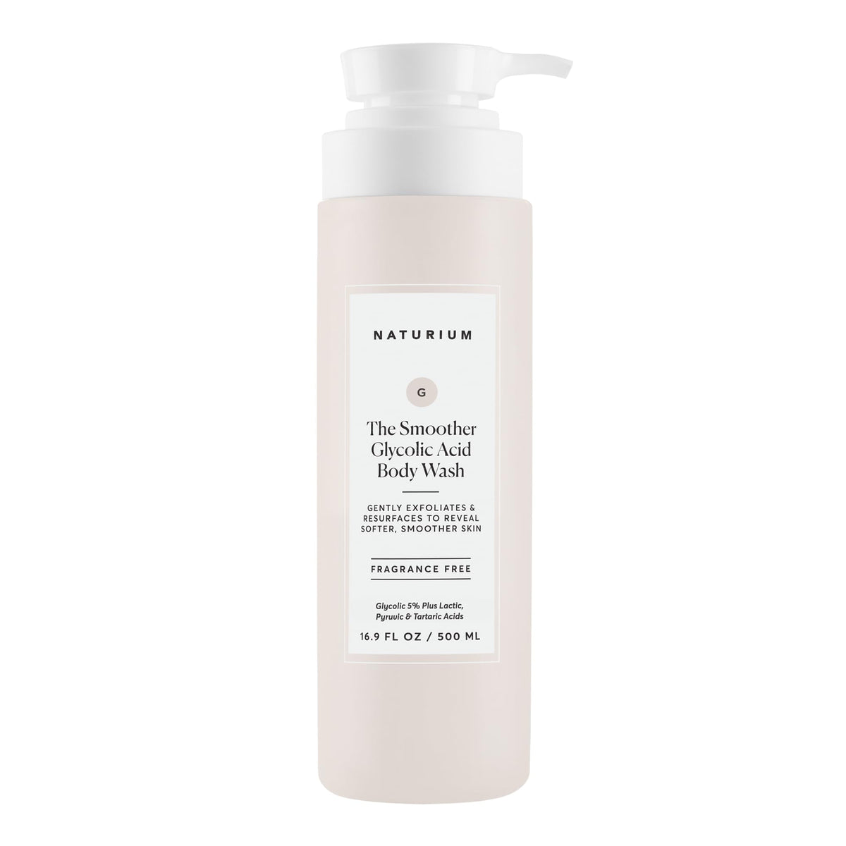 Naturium front bottle shot showing cleaner branding and size benefit