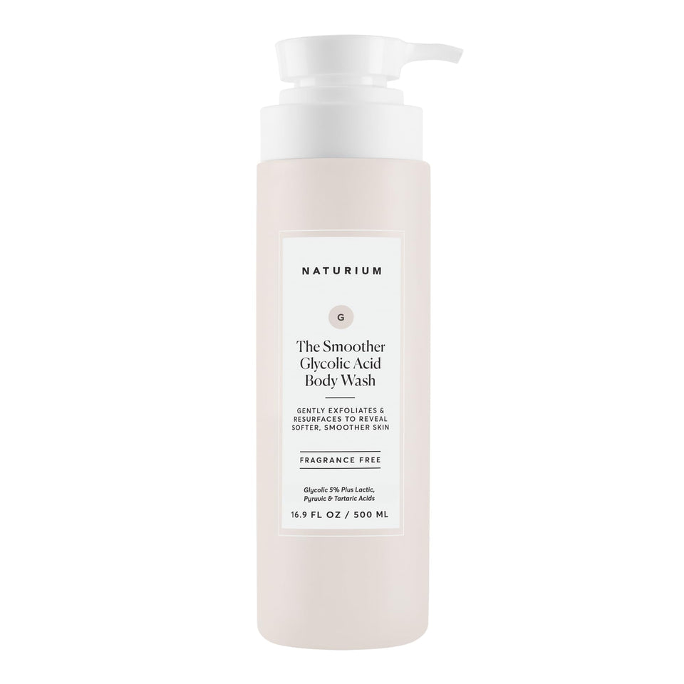 Naturium front bottle shot showing cleaner branding and size benefit