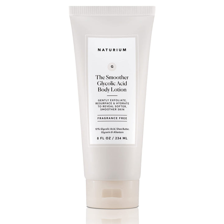 Naturium front packaging showcasing product and smoothing benefits