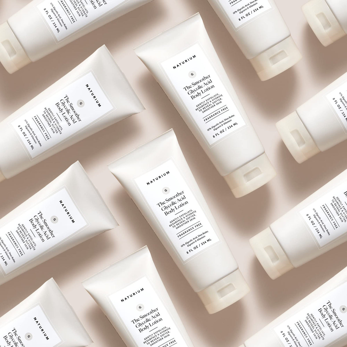 Naturium ingredient label focused view showing glycolic acid concentration