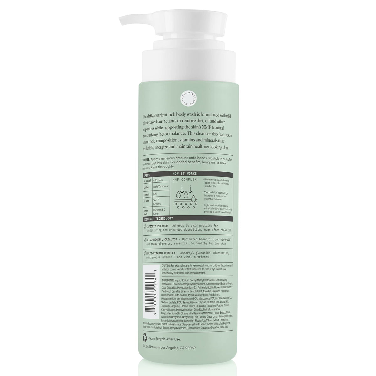 Naturium creamy foam texture demonstrating gentle lather