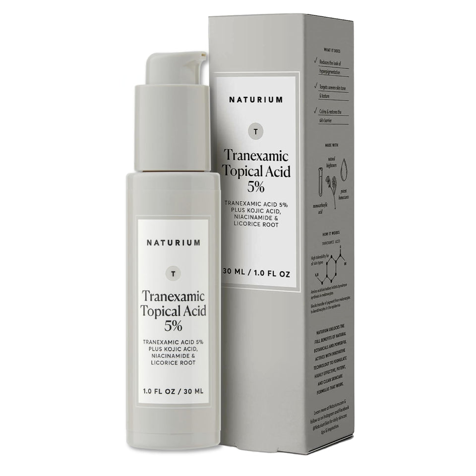 Naturium front bottle showing clean packaging and active blend benefits