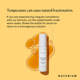 Naturium serum texture close-up highlighting smooth, lightweight consistency