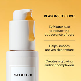 Naturium product staged in bathroom lifestyle for routine-ready appeal