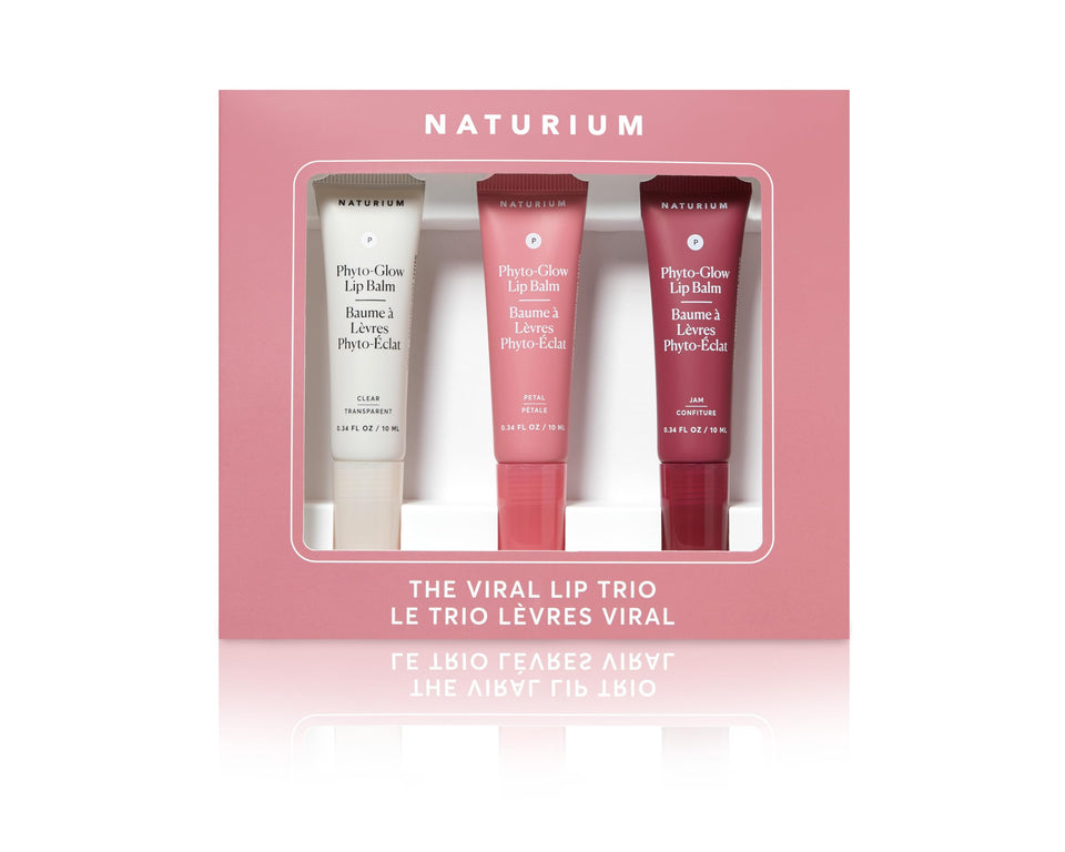 Naturium trio front packaging showing clear, petal, jam shades and glossy finish benefit