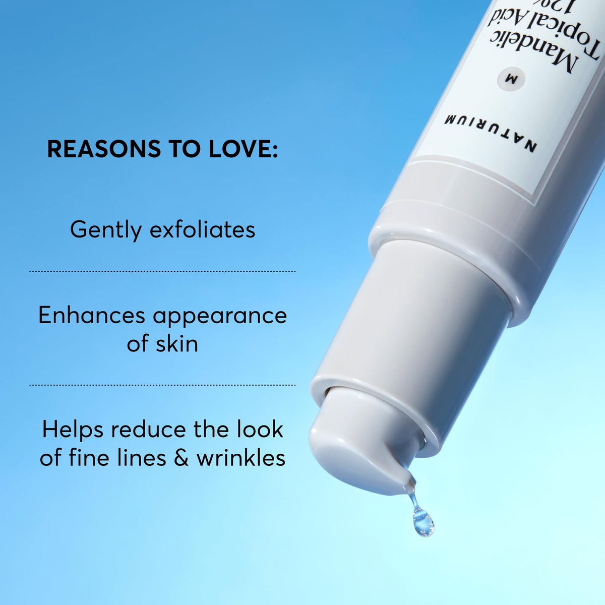 Naturium serum in a nighttime routine demonstrating gentle exfoliation before moisturizer