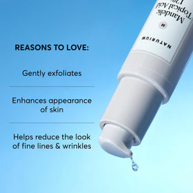 Naturium serum in a nighttime routine demonstrating gentle exfoliation before moisturizer