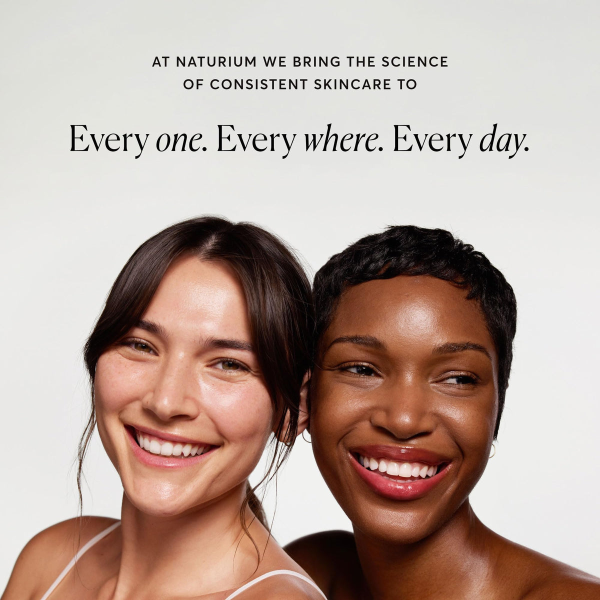 Naturium after-use smooth skin close-up highlighting improved texture