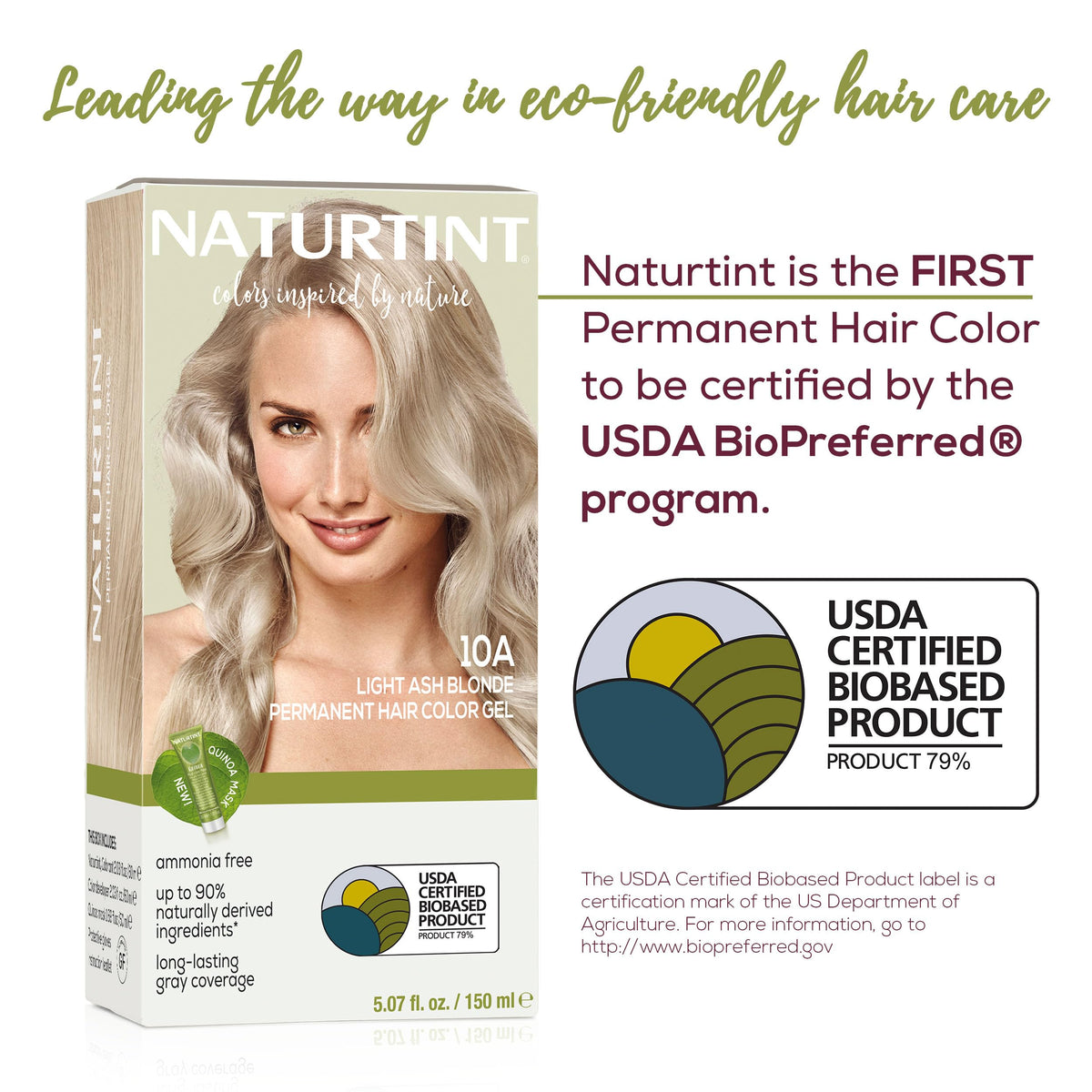 Naturtint being applied to hair demonstrating easy at-home use and control