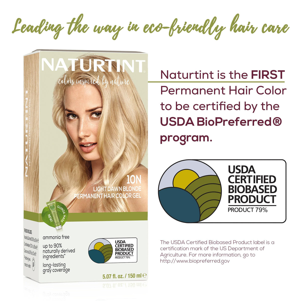 Naturtint application photo with gloves showing easy at-home use