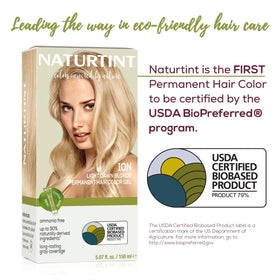 Naturtint application photo with gloves showing easy at-home use