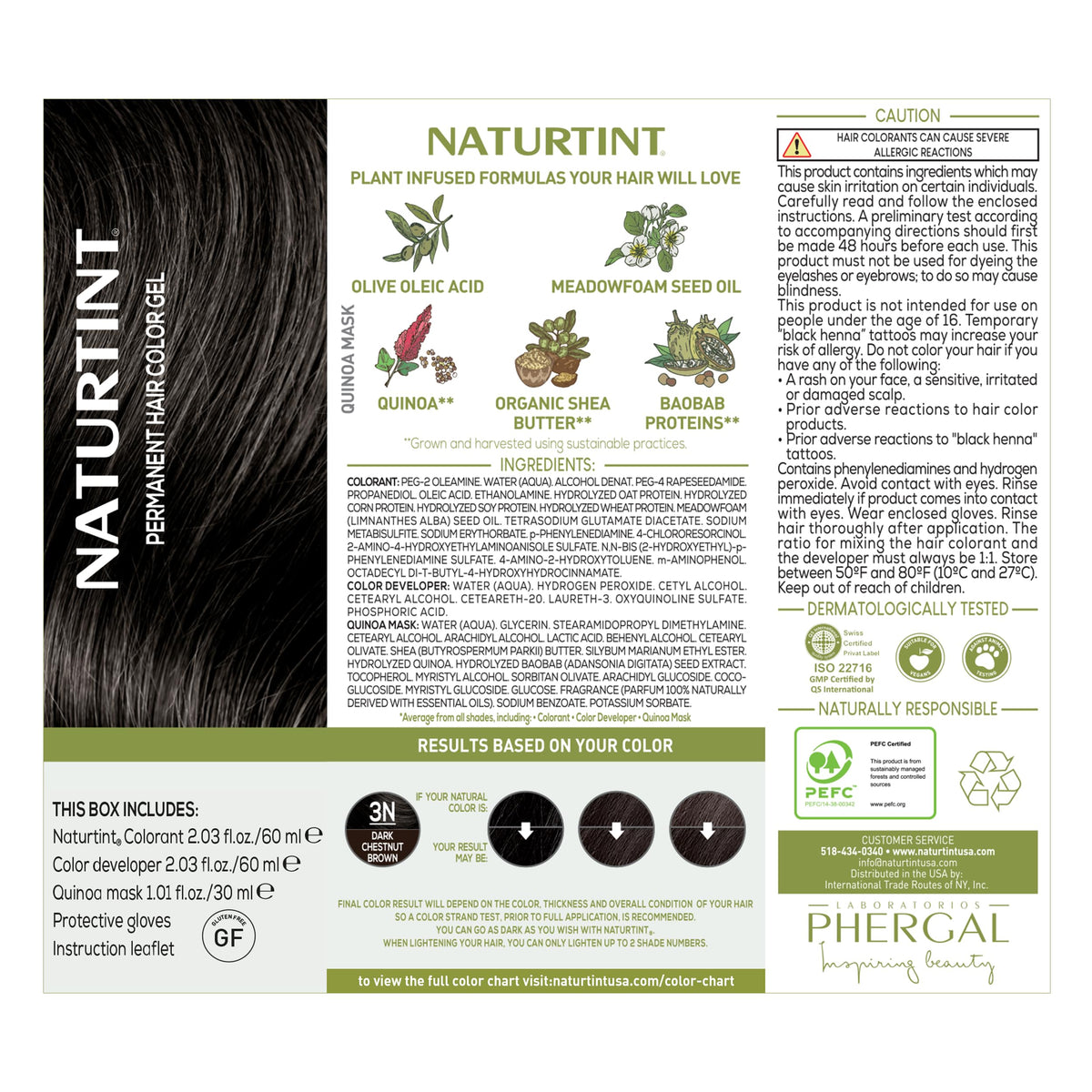 Naturtint before and after hair comparison showing improved color benefit