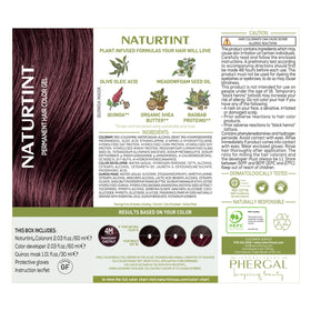 Naturtint colored hair on model showcasing rich mahogany-chestnut tone benefit