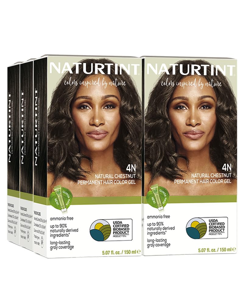 Naturtint front packaging showing 4N Natural Chestnut, clear product ID and benefits