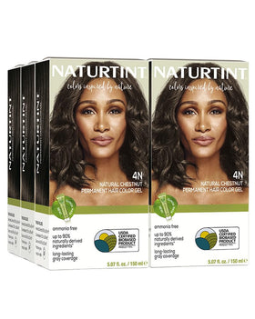 Naturtint front packaging showing 4N Natural Chestnut, clear product ID and benefits