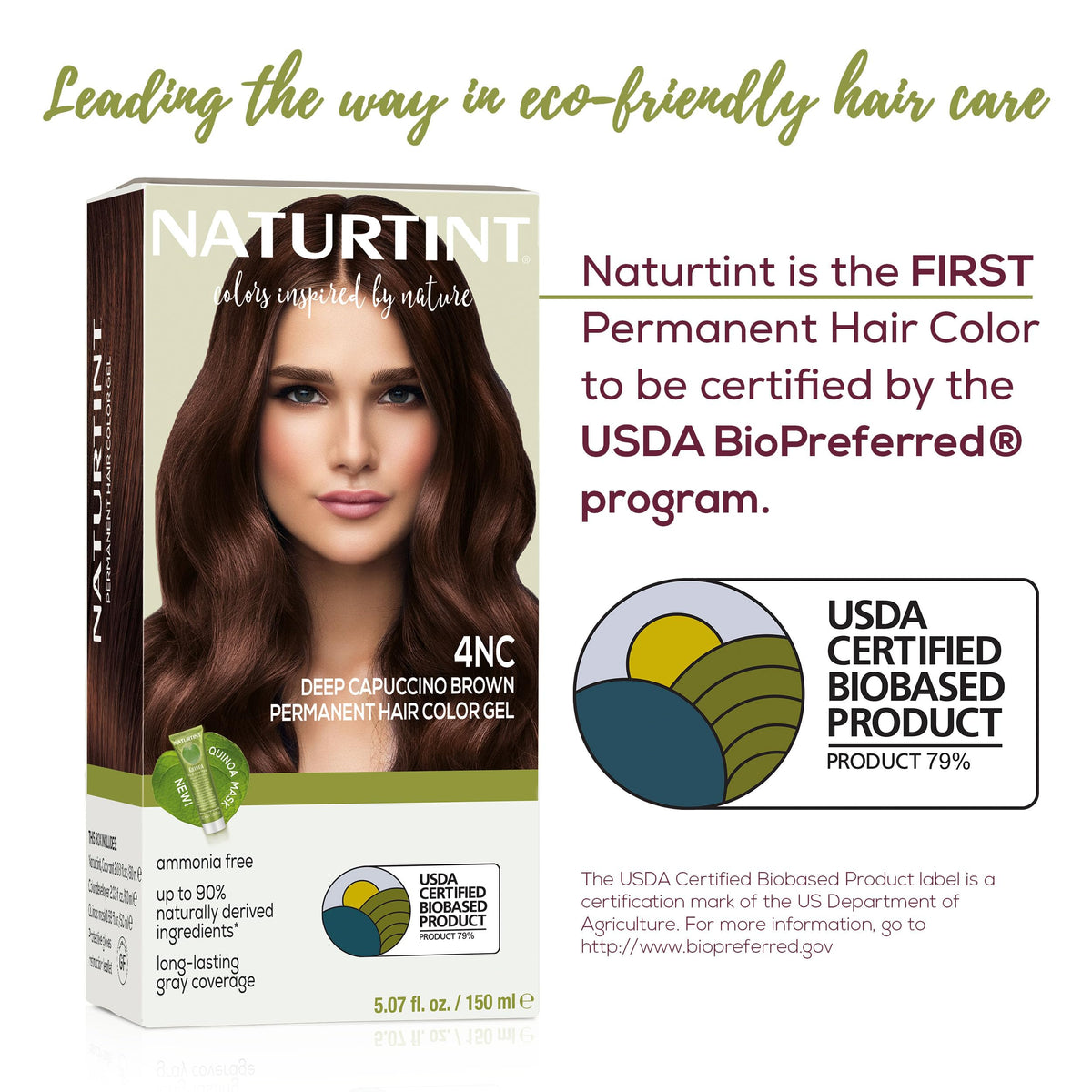 Applying Naturtint color with brush for even, mess-free coverage