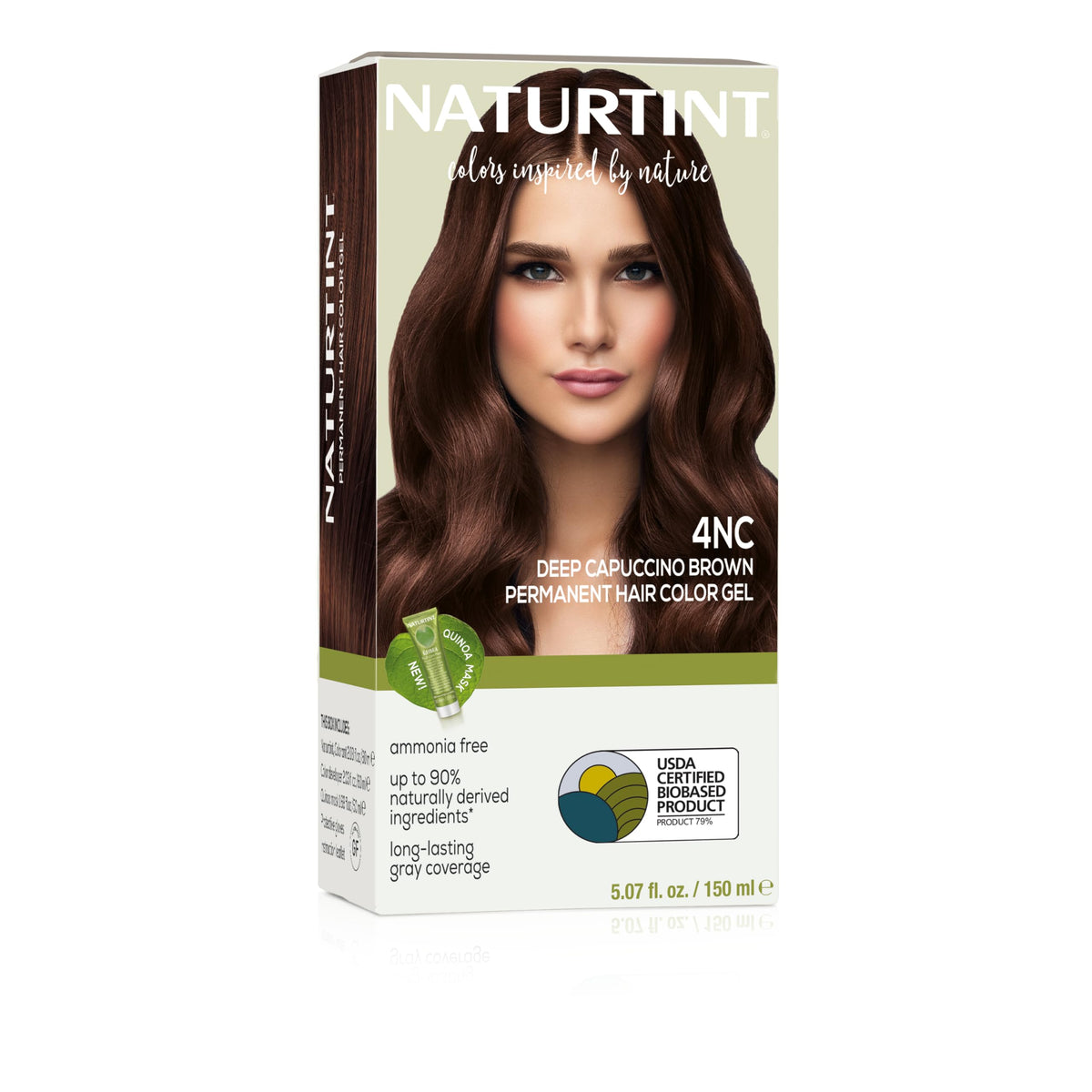 Naturtint front packaging showing shade 4NC and key benefits