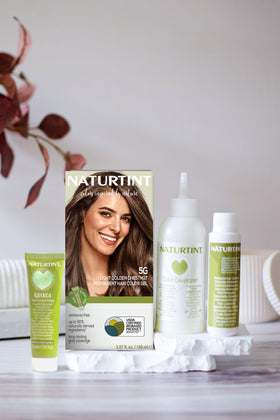 Naturtint open kit components displayed for simple at-home application