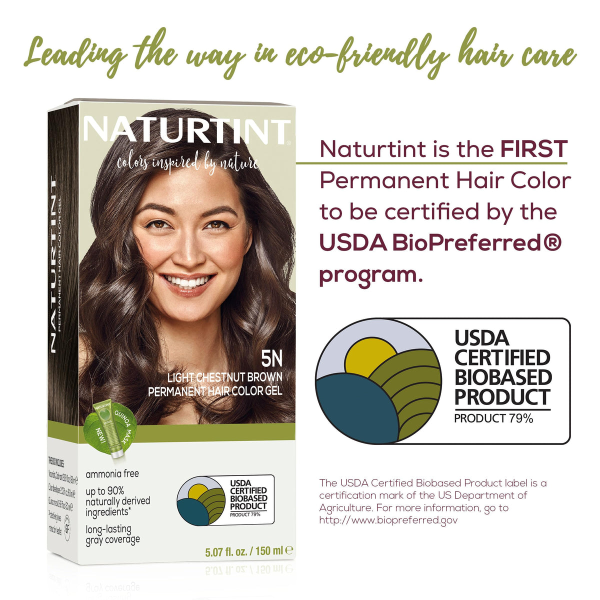 Hands applying Naturtint dye demonstrating easy at-home application