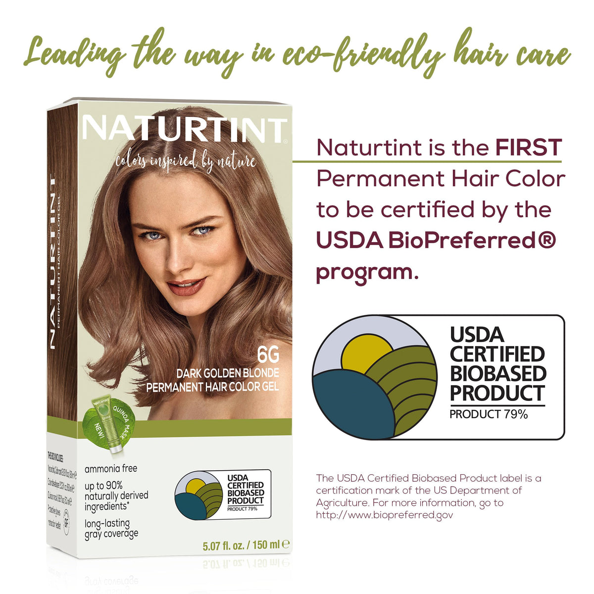 Naturtint application being applied to hair demonstrating even coverage