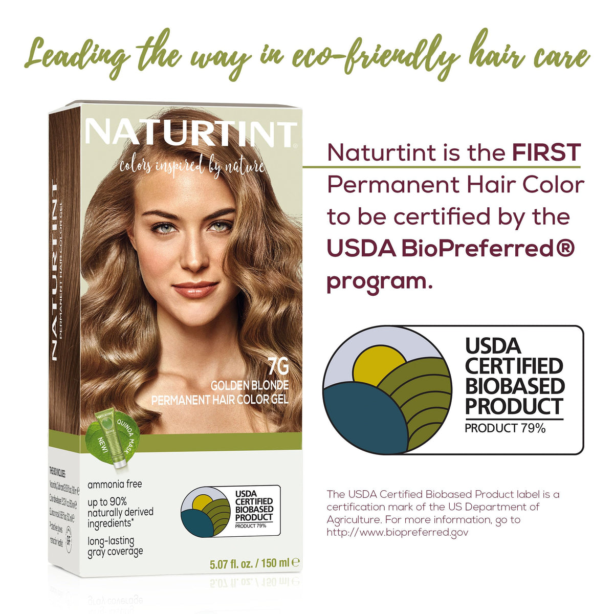Naturtint application brush applying golden blonde for even coverage