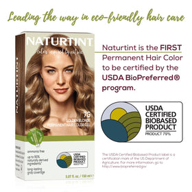 Naturtint application brush applying golden blonde for even coverage