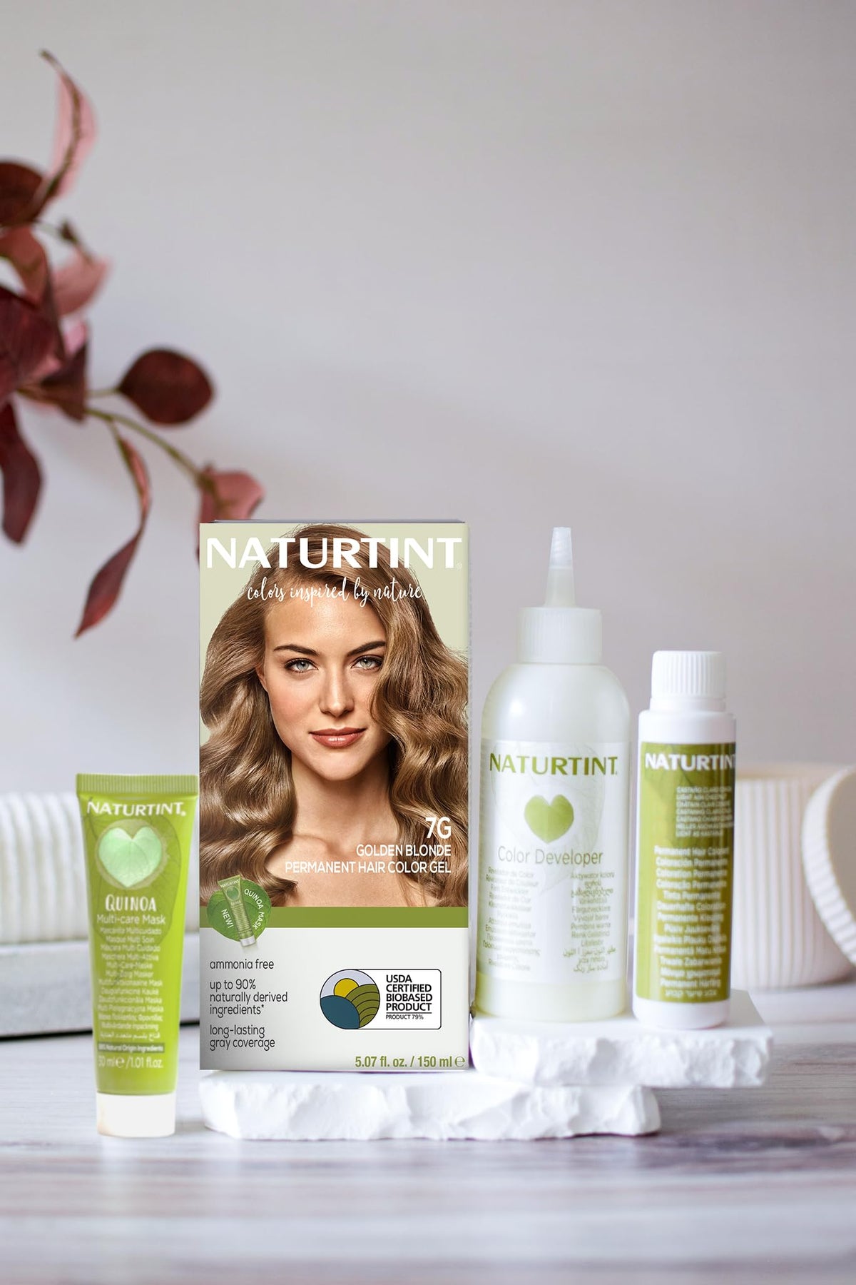 Naturtint color cream texture close-up with conditioning plant extracts