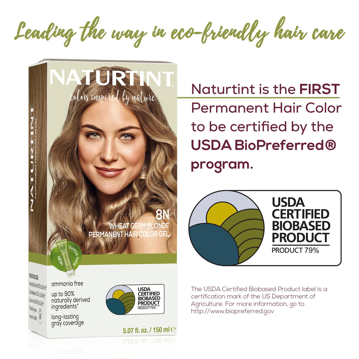 Naturtint 8N application in hand demonstrating easy at-home use